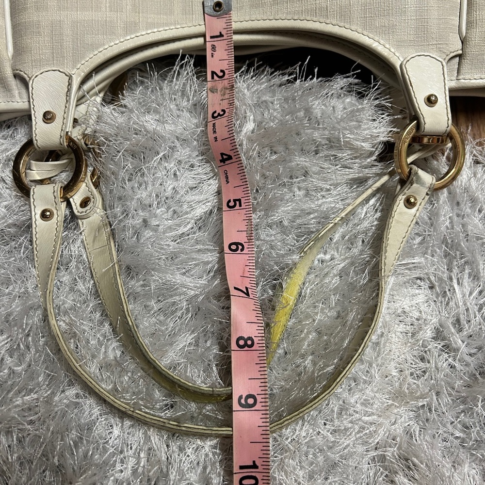 Authentic FENDI Off White Zucca Coated Canvas totebag - Picture 6 of 16
